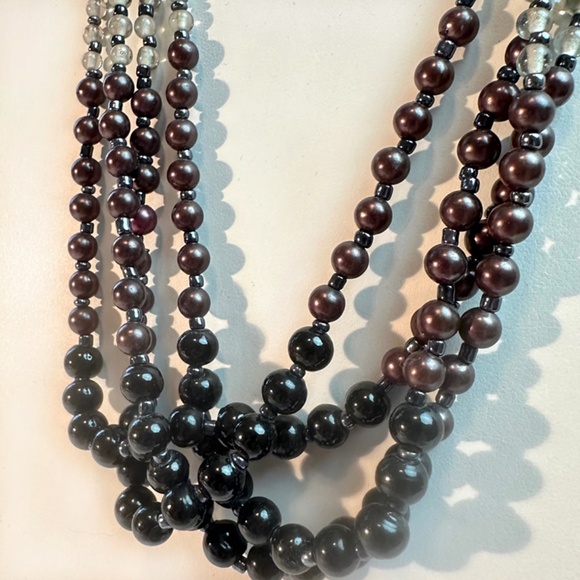 SUNDANCE 4 Strand Beaded Necklace - Picture 2 of 4